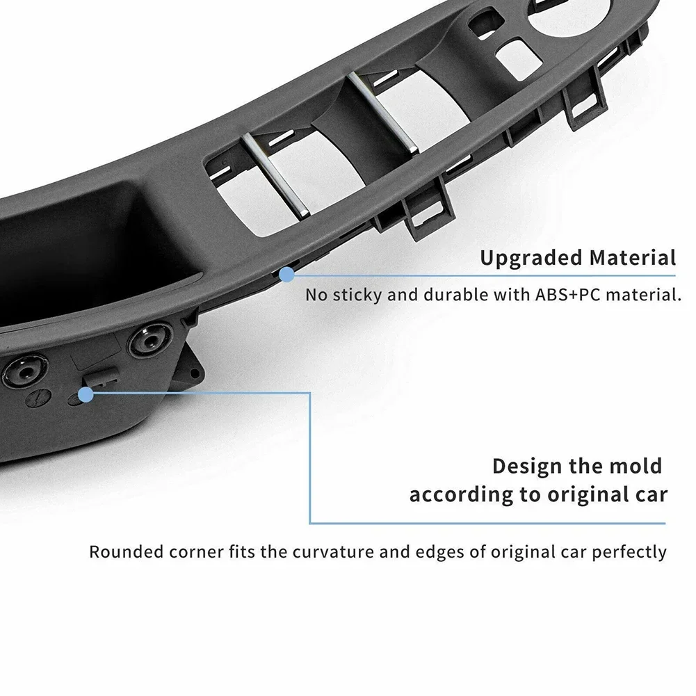 For BMW 520d 2010-2016 Door Switch Panel For BMW 535d XDrive 2010-2016 ABS Black Double-sided Tape High Quality