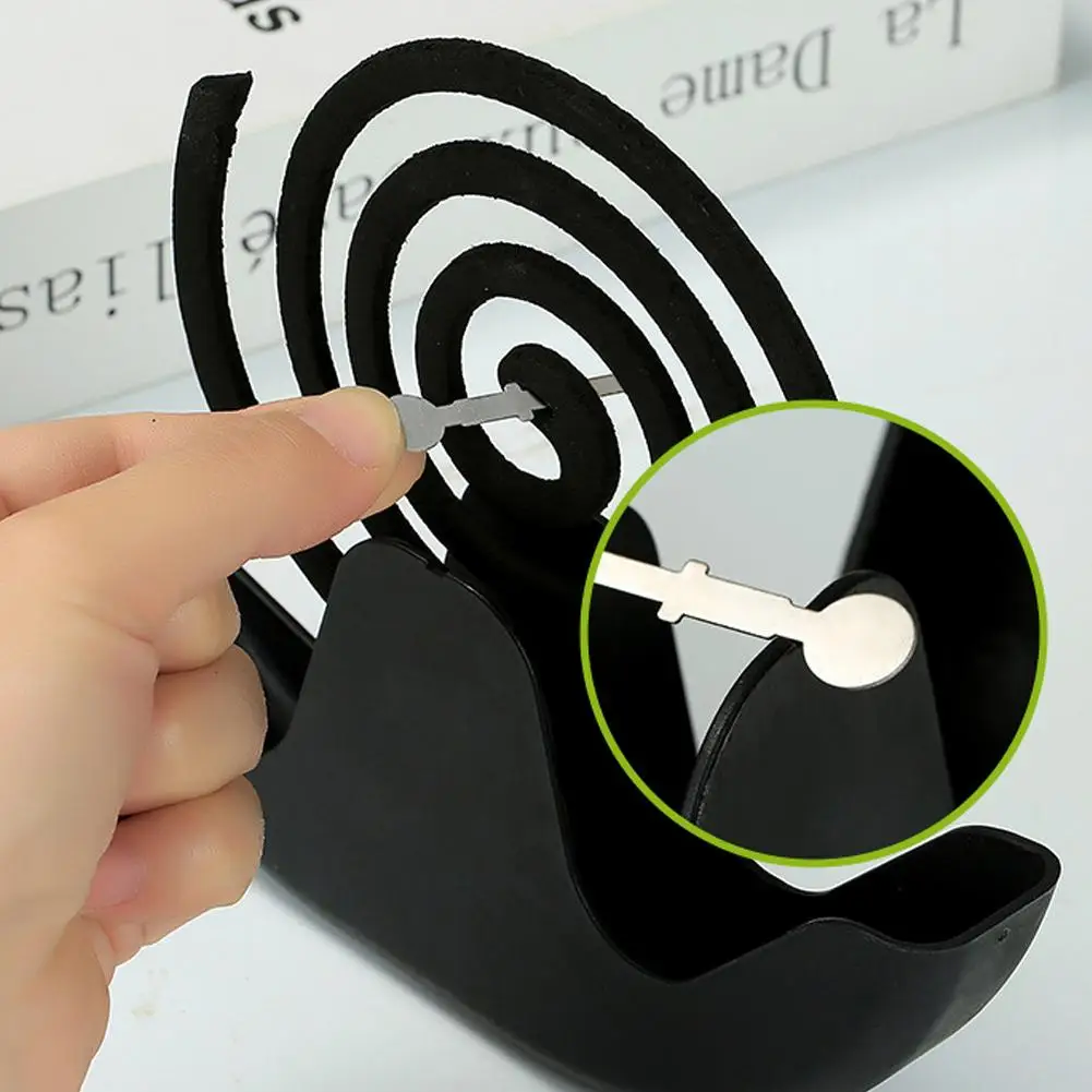 Plastic Mosquito Coil Holder Incense Holders Coil Incense Burner Frame Modern Repellent Incense Rack For Household Bedroom