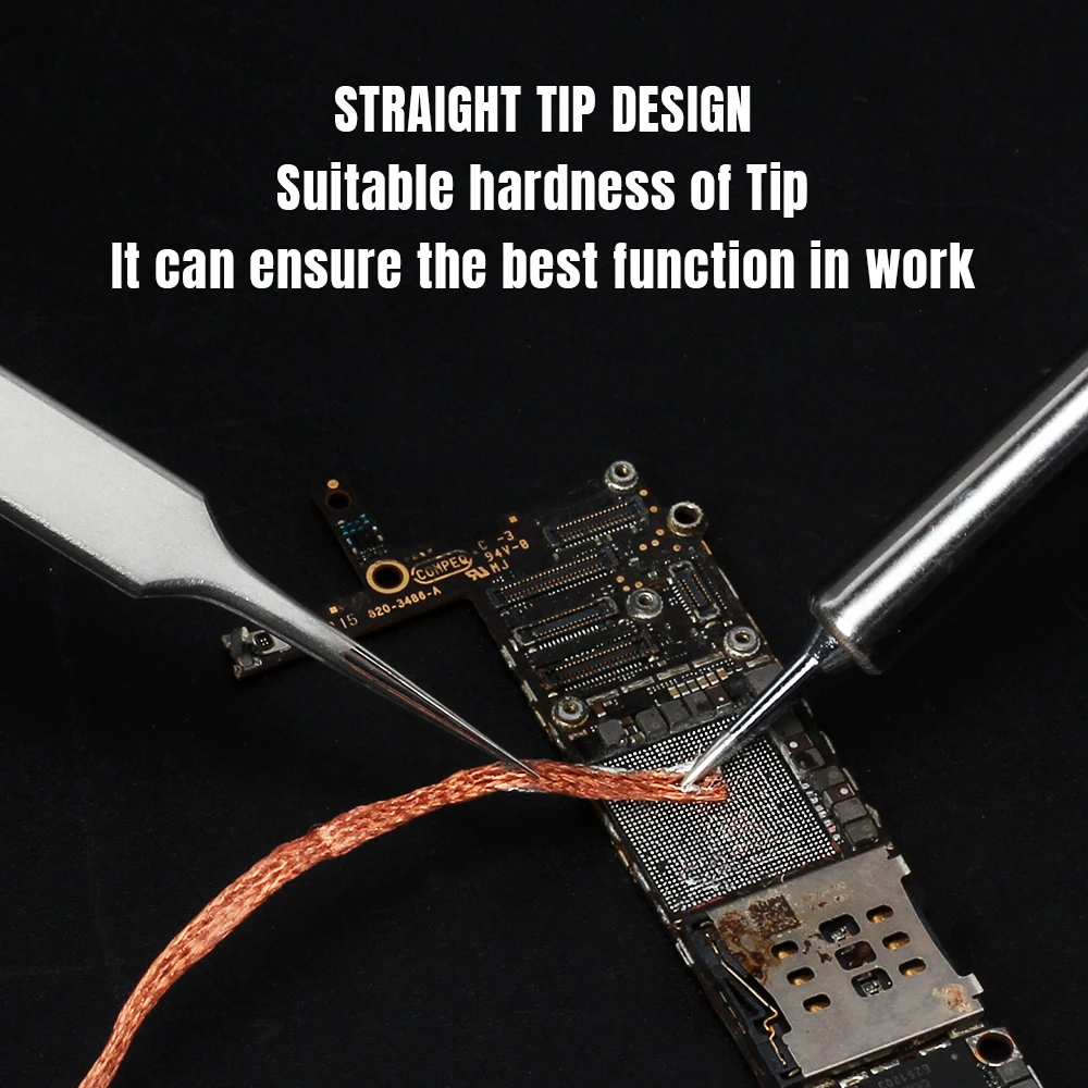 MECHANIC Pinza Industrial Ultra-Precisa Anti-estática de Acero Inoxidable Magnético Juego de Herramientas Manuales para Reparación Electrónica PCB