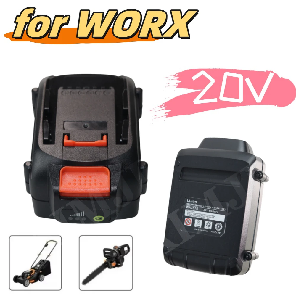 

Replacement Battery 20V 4000/6000/8000mAh for WORX Power Tool Lithium-Ion Large-Capacity Battery