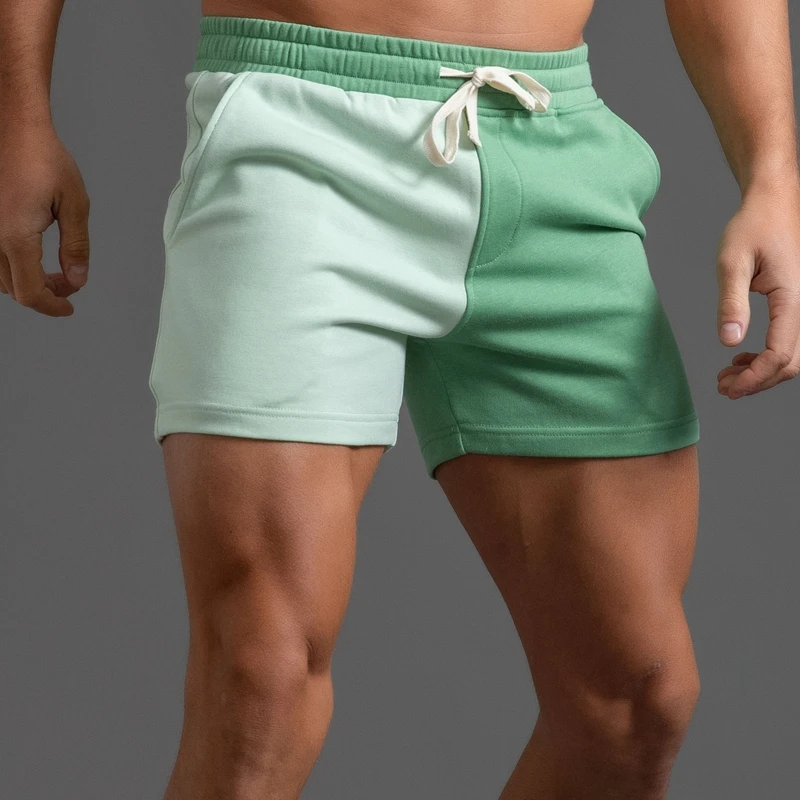 Groene Kleur Zomer Man Shorts