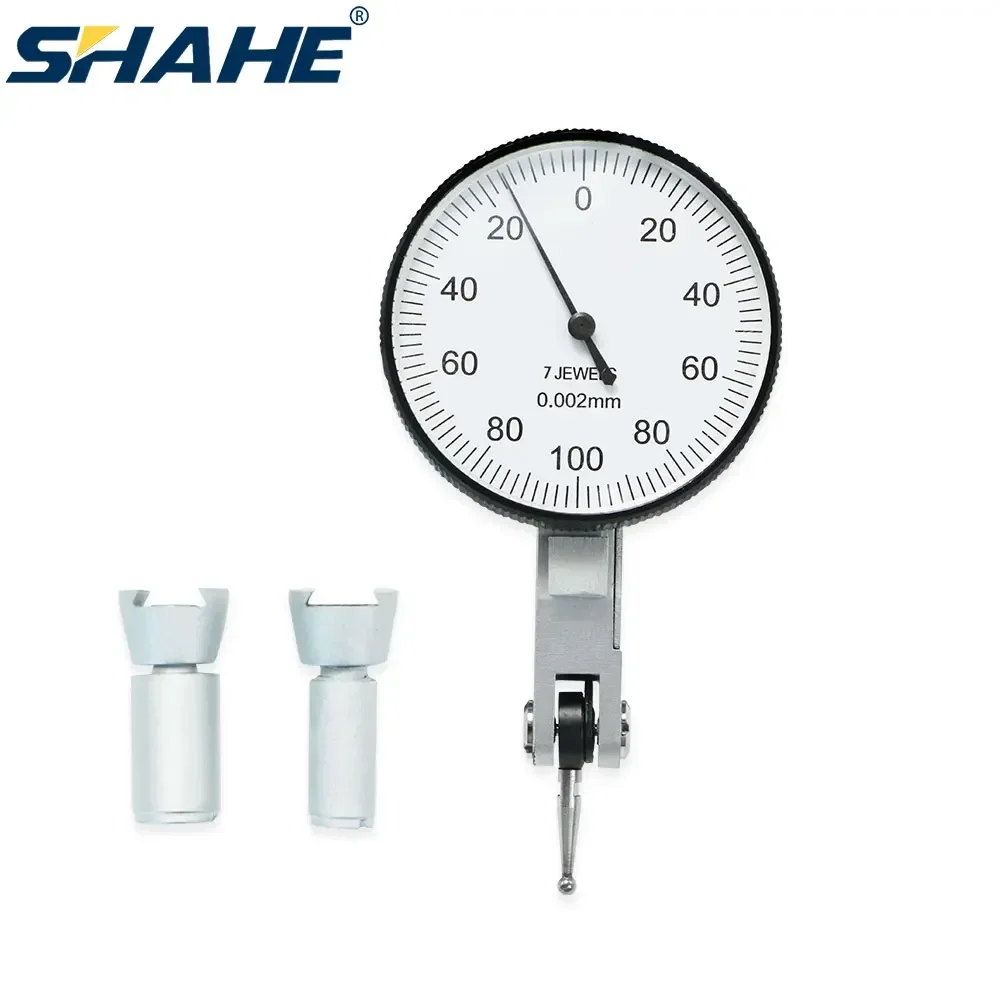 

SHAHE 0-0.2 mm 0.002 mm Accurate Dial Gauge Test Indicator Precision Metric With Dovetail Rails Indicator Measuring Tools