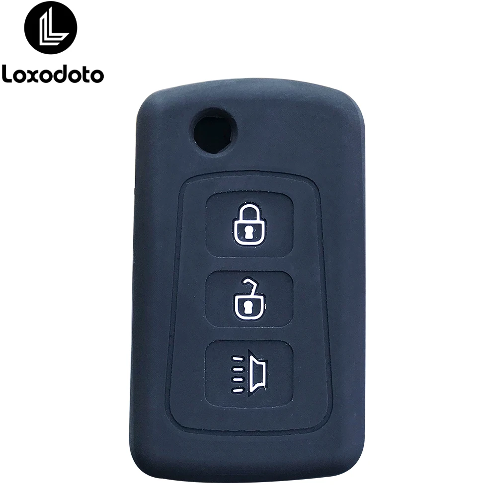 Silicone Car Key Case Cover for Great Wall H3 HAVAL H6 HOVER H5 N3 3 Buttons Remote Key Holder Accessories Shell