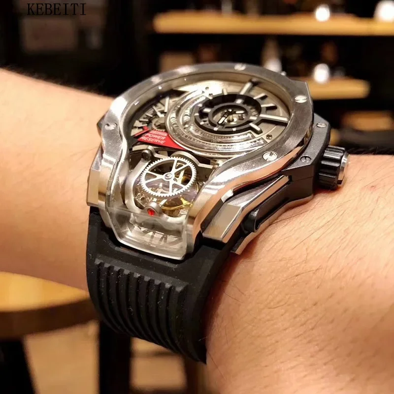 Unique Liquid Metal Watch For Men From Diablo Series Blizzard Entertainment Non-mechanical Brand Watch Movement