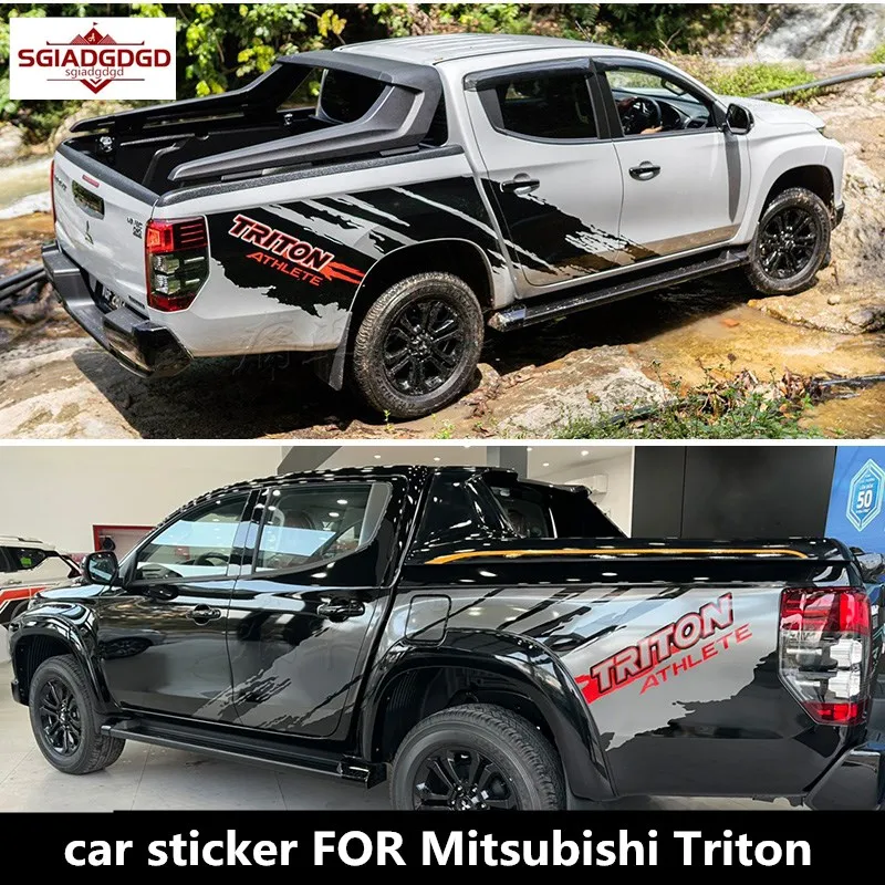 

Автомобильная наклейка для Mitsubishi пикапа грузовика Triton модификация кузова индивидуальная пленка для внедорожника