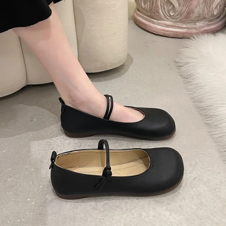 Designer Autumn Women Mary Jane Shoes  New Fashion Round Toe Ladies Comfort Soft Sole Flats Women's Comfort Ballerinas Shoes view 3