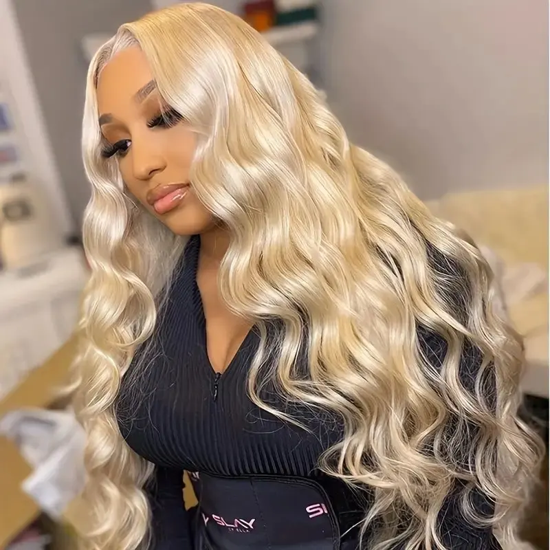 613 Blonde Colored 22 40 Inches 13x6 HD Lace Body Wave 13x4 Frontal Water Wave Preplucked For Women Human Hair Wigs 150 Density