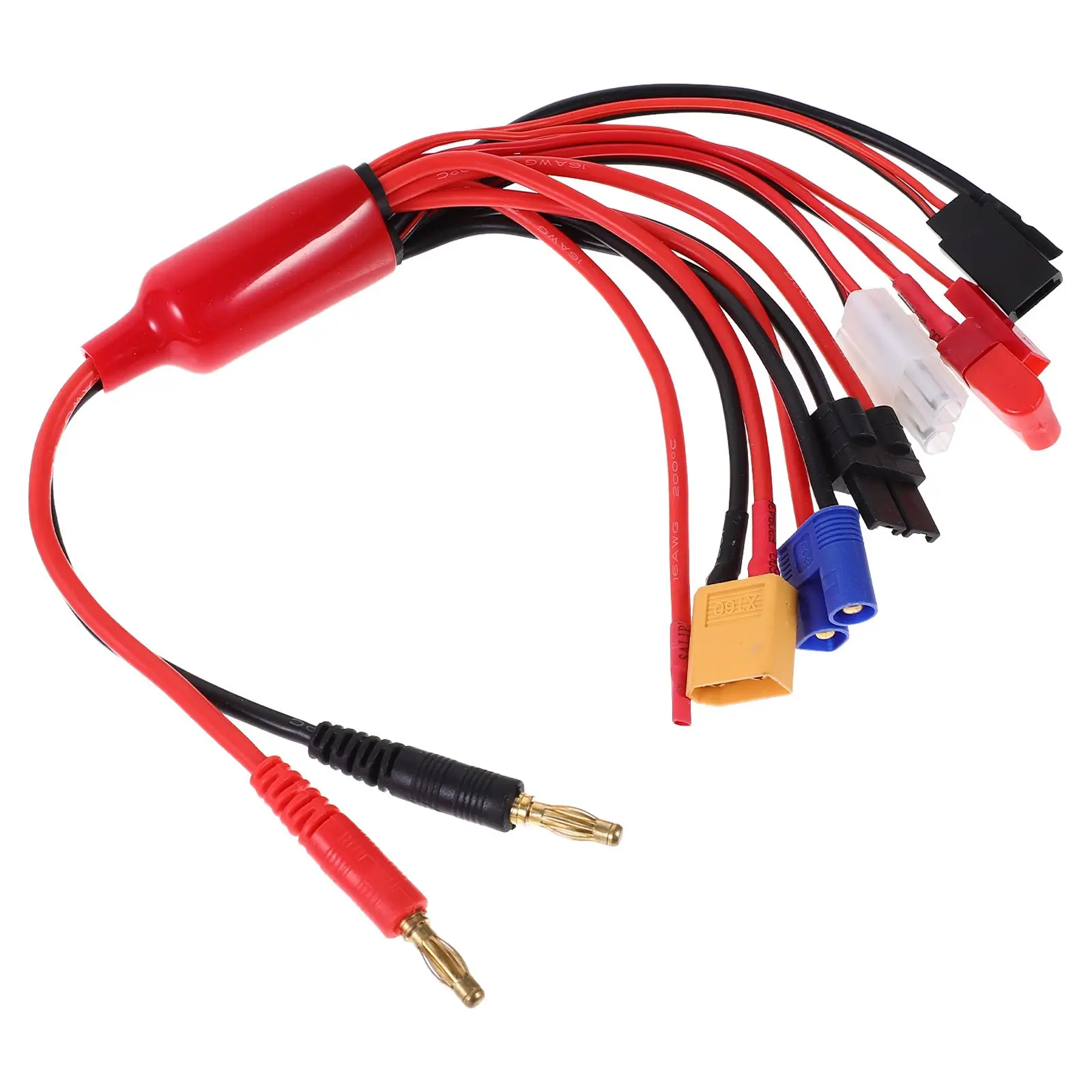 8in1 Banana Plug Cable for Model Aircraft Multifunctional Wire 40mm Connector Aerial Device Charging Adaptor