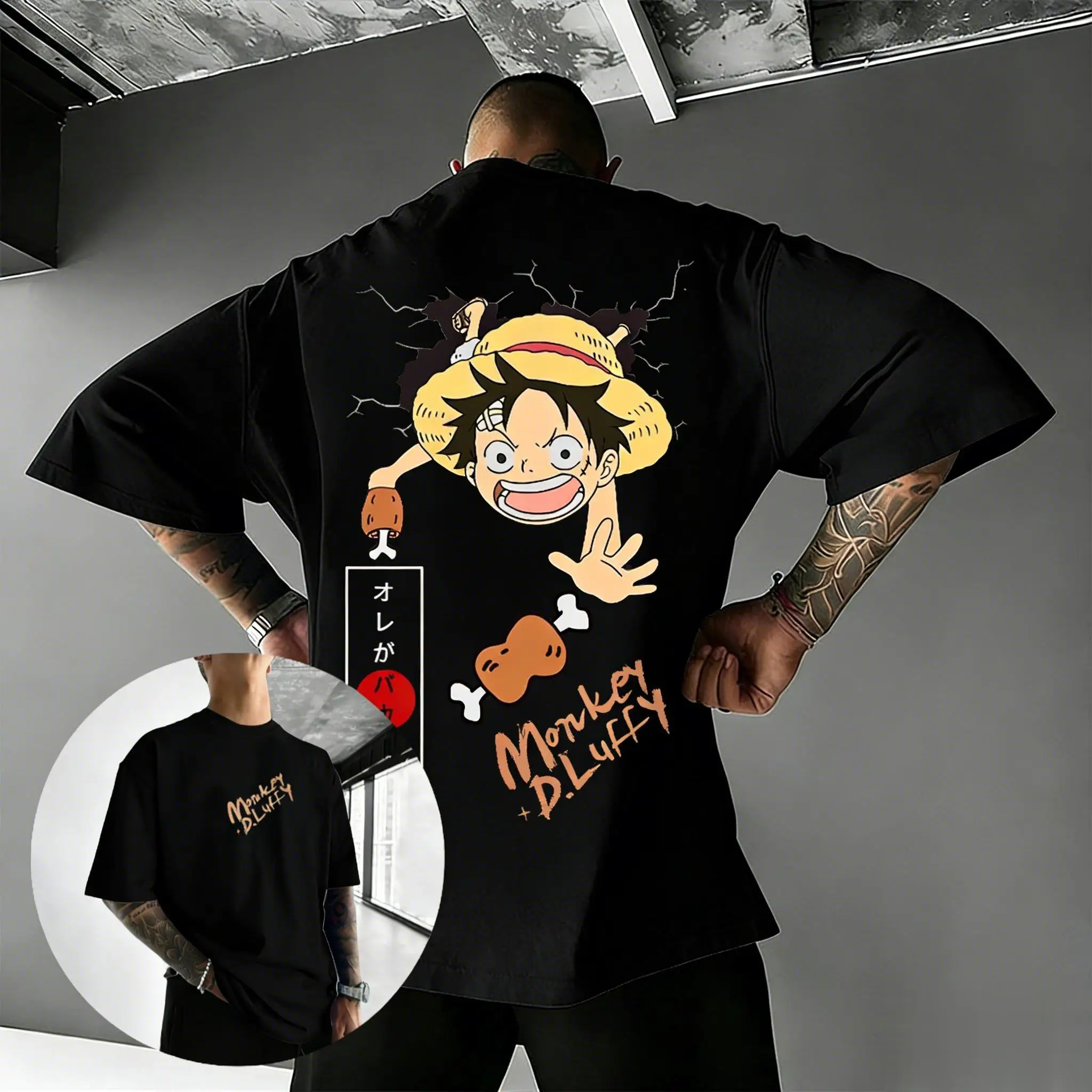 Oversized One Piece Luffy Anime Graphic T Shirt Man Women Cotton Short Sleeve Tee Streetwear 2026 Summer New Casual Y2k Clothes