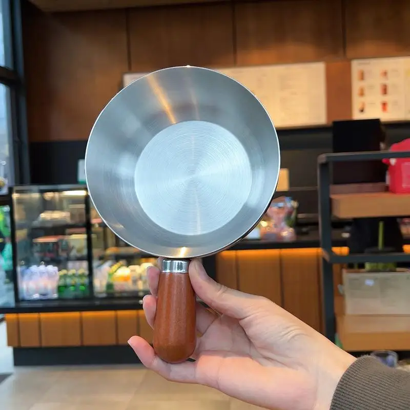 Stainless Steel Instant Noodle Bowl Wooden Handle Anti-Scald Anti-Drop Heat-Resistant Household Bowl