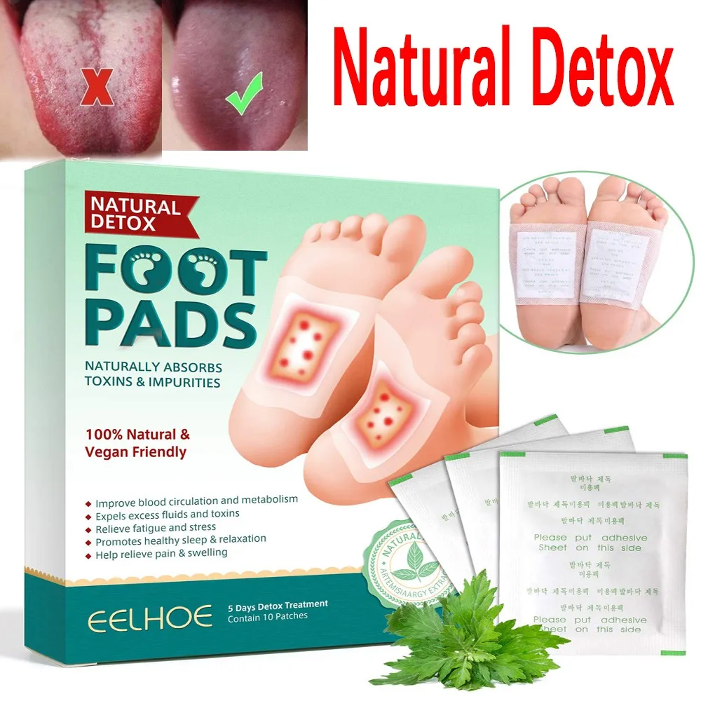 

10pcs Deep Cleansing Foot Pads Detox Foot Patches Natural Detoxification Body Toxins Feet Slimming Improve Sleep Dropshipping