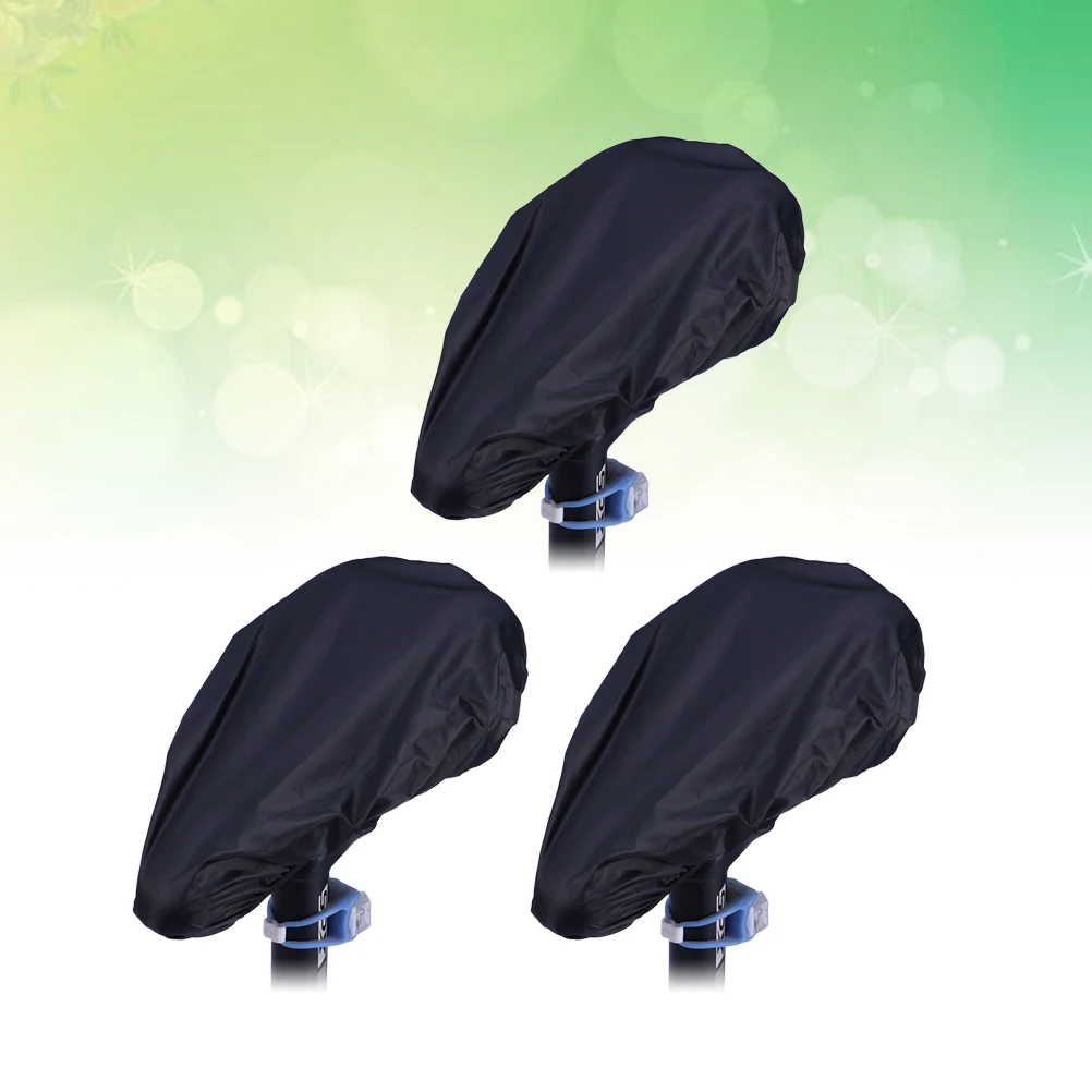 

3 Pcs Bicycle Cushion Rain Cover Bike Seat Protective Waterproof Saddle Accessories