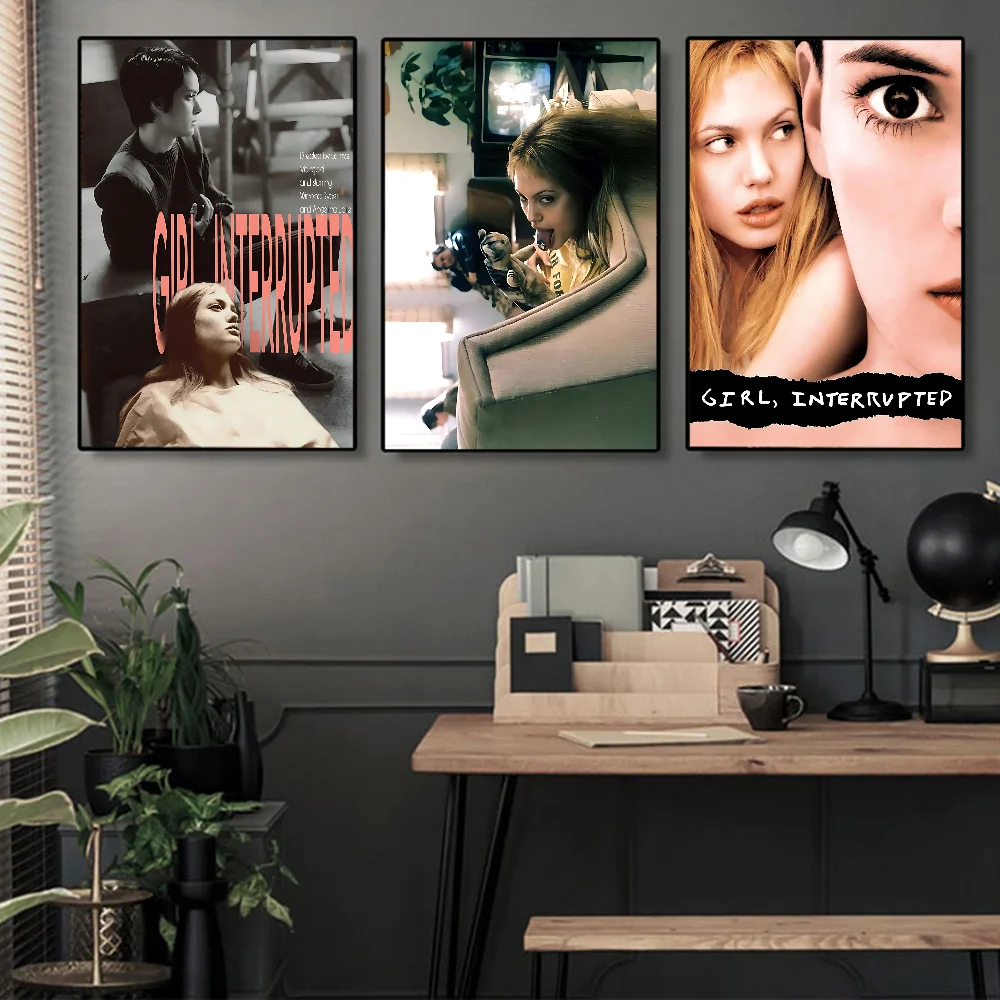 فتاة متقطعة الفيلم الكلاسيكي الفيلم الملصقات HD جودة ملصق جدار الفن اللوحة دراسة الشمال ديكور المنزل #1