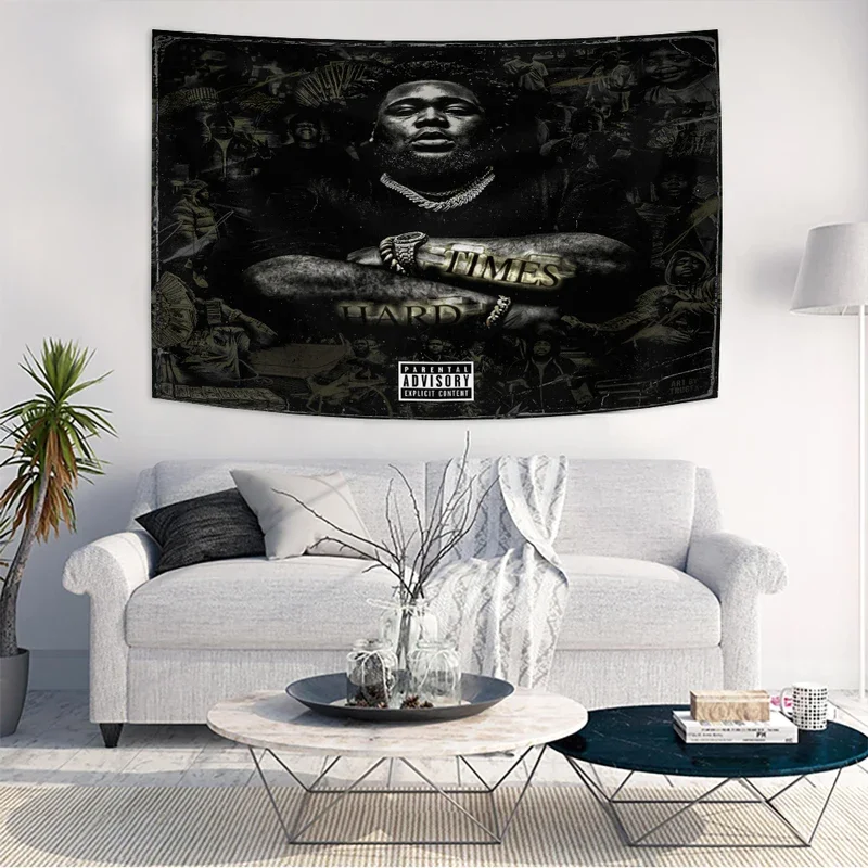 Rapper Rod Wave Tapestry Pop Singer Rapper Soulfly Ablum Hippie Wall Hanging Bohemian Music Poster Living Room Bedroom Decor # 0