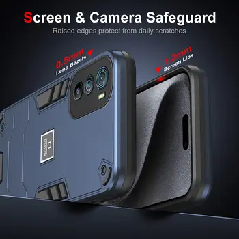 適用於摩托羅拉 Moto Edge 30 Pro、Edge 30 Fusion 和 Moto Edge 30 NEO 的 Armor 磁貼硬質 PC 手機殼,鏡頭保護防震保護套 8 最佳銷售 摩托羅拉 Edge 30 Pro 保護殼 - №1