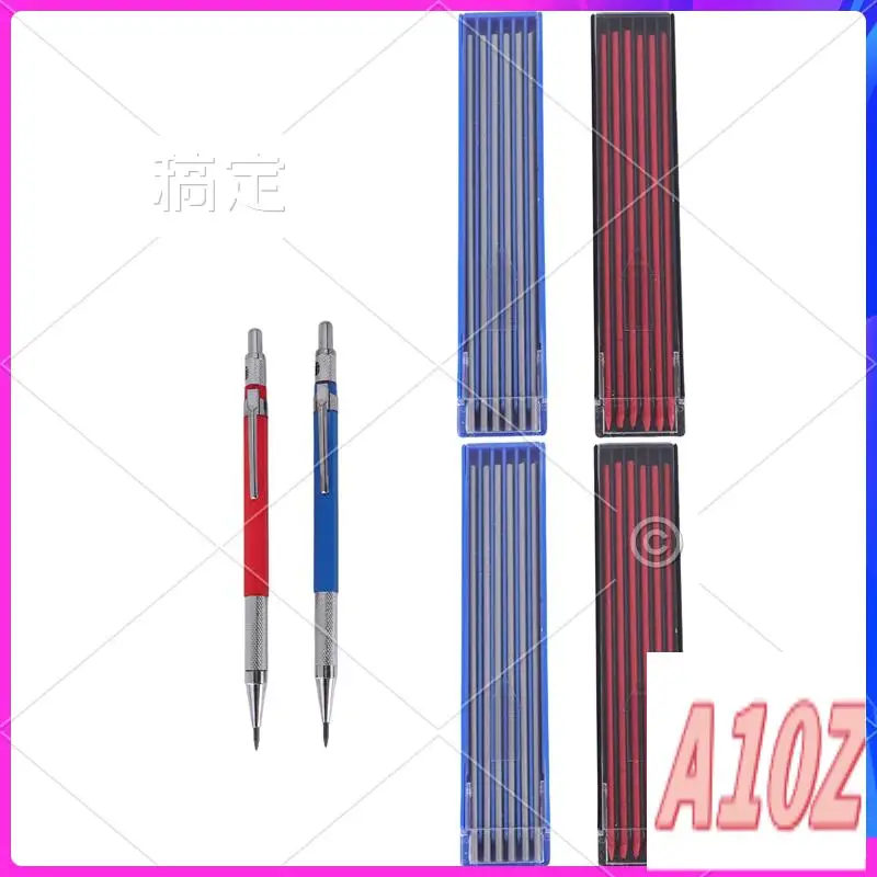 0Z-2 Soldering Pens With 48 Refills Mechanical Pencil Metal Welding Markers For Pipe Welder Structure Woodworking