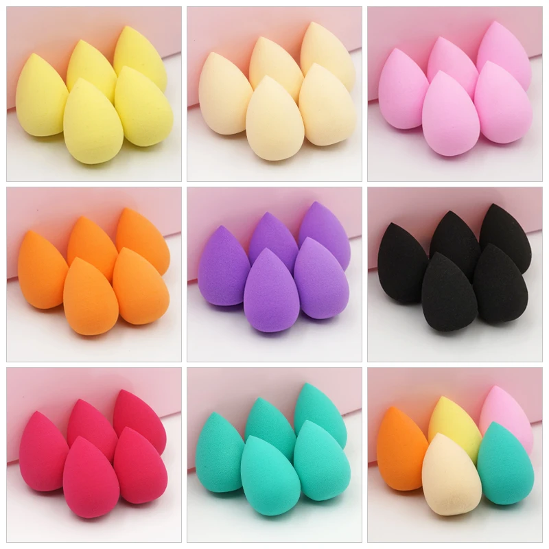 5pcs Mini Beauty Egg Makeup Blender Cosmetic Puff Dry and Wet Sponge Cushion Foundation  Powder Beauty Tool Make Up Accessories