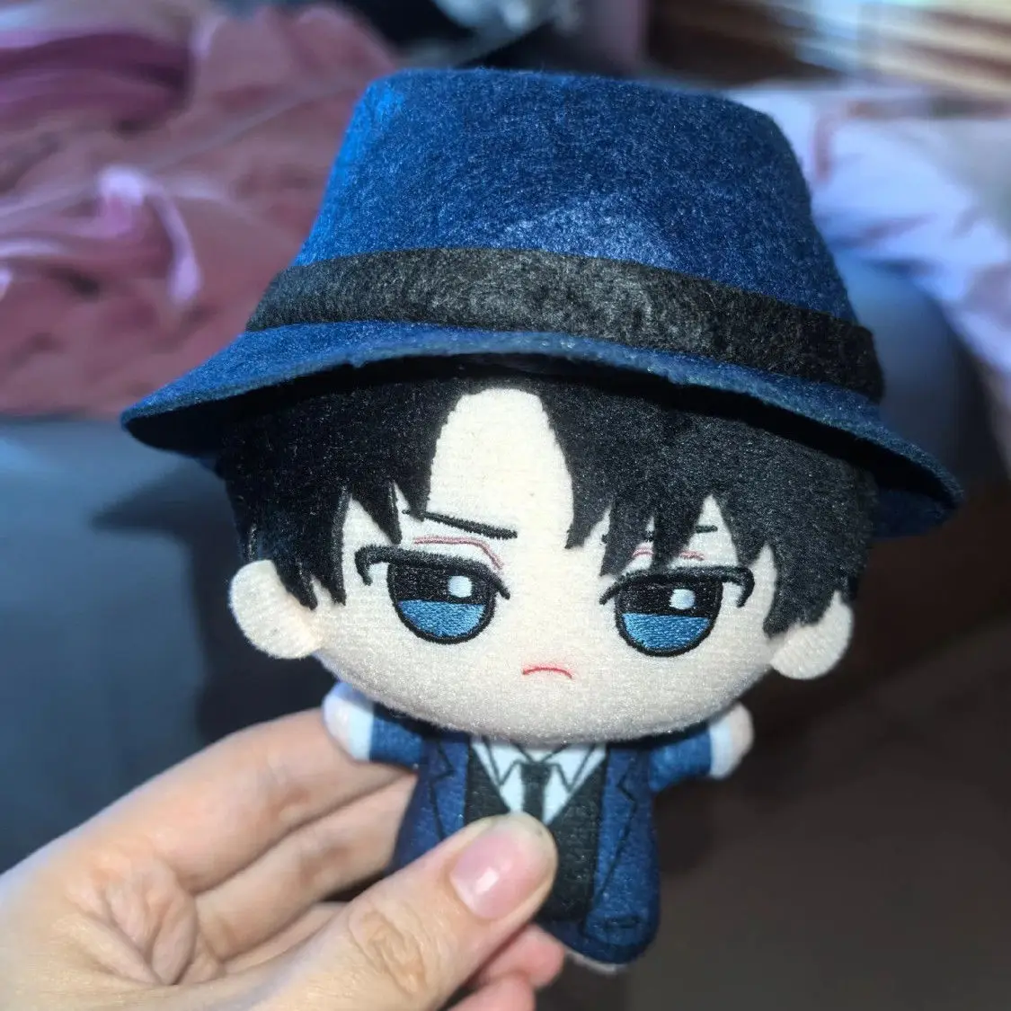 10cm Cotton Doll Pendants COS Anime Attack On Titan Eren Levi Mikasa Cartoon Printed Starfish Nunu Dolls For Girls Adults Gifts