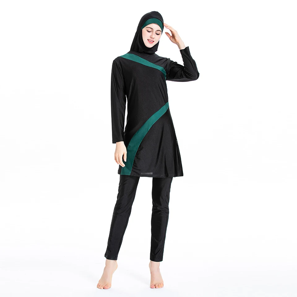 Burkini Large Muslim Swimwear 2023 Fashion Swimming Suit For Women Dresses Hijab Modest Swimsuit Islamic Clothing Sets Plus Size