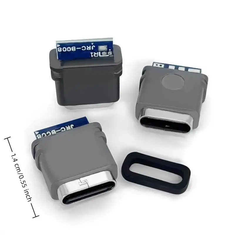 2/5/10Pcs USB 3.1 Waterproof Type C Connector 4Pin 5A Female Socket Double 5.1K Resistor Charging Discharging