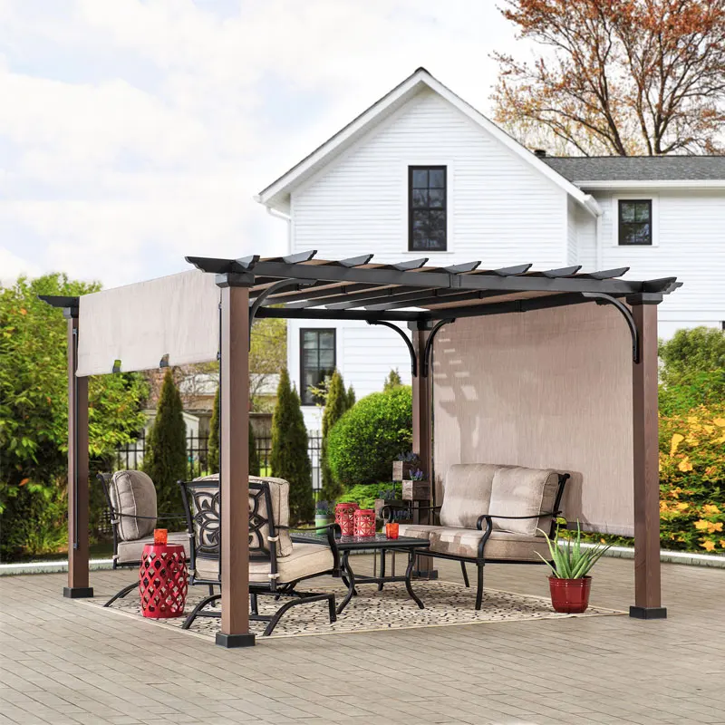 Outdoor gazebo Farm yard gazebo Grape frame gazebo garden Outdoor sunshade Chinese villa leisure pavilion