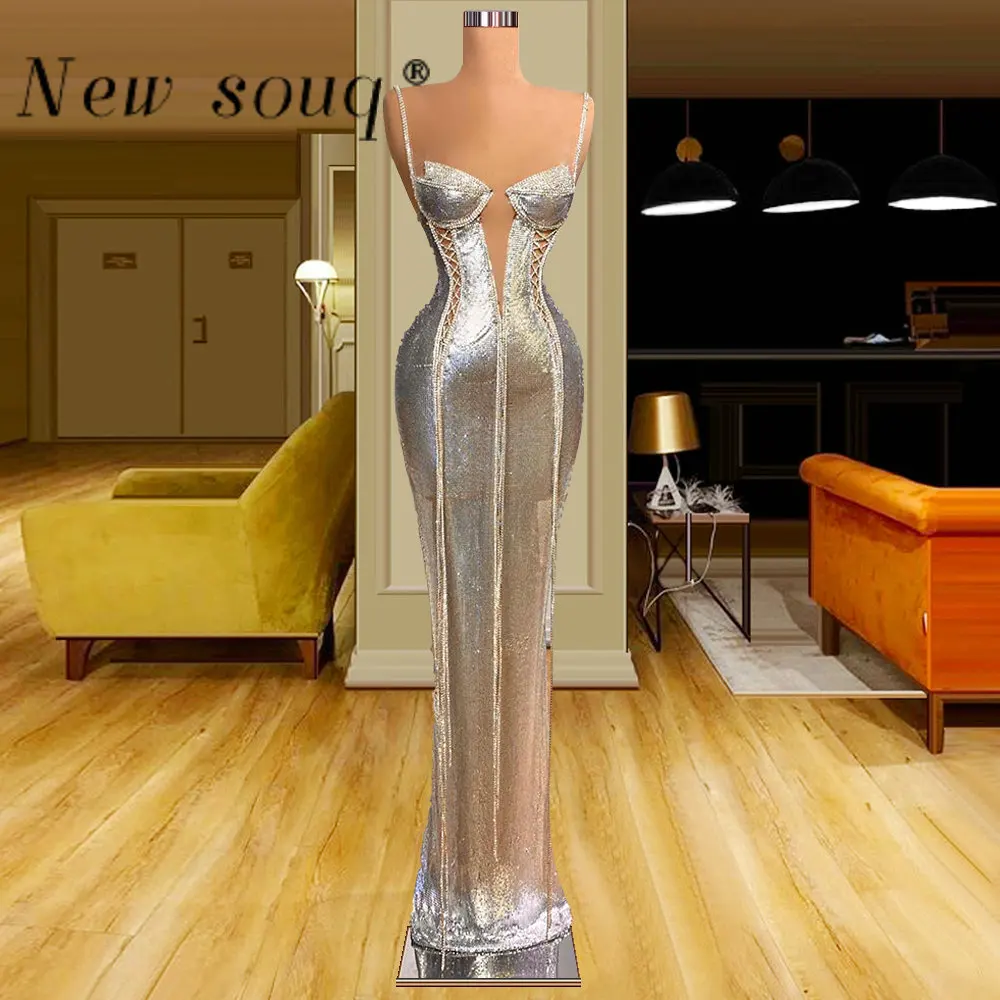 

High Fashion Sexy Spaghetti Straps Evening Dresses Long Sleevelesses Mermaid Gowns Women For Wedding Party Dinner Outfits