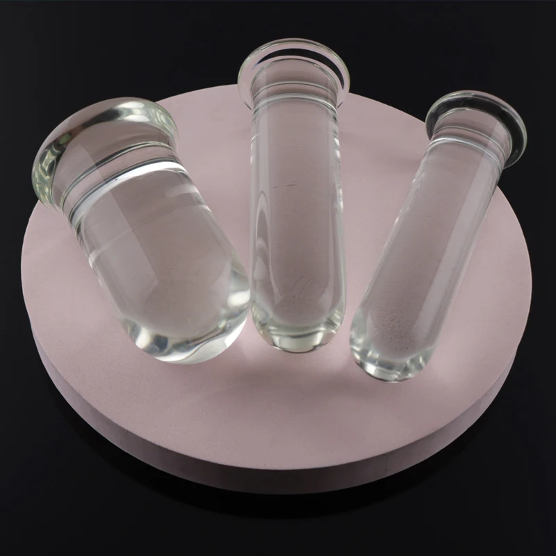 125*60mm Pyrex Crystal Dildo Big Glass Butt Plug Huge Vagina Ball Anal Dilator Adult Sex Toys For Women Men Anus Masturbator 18+