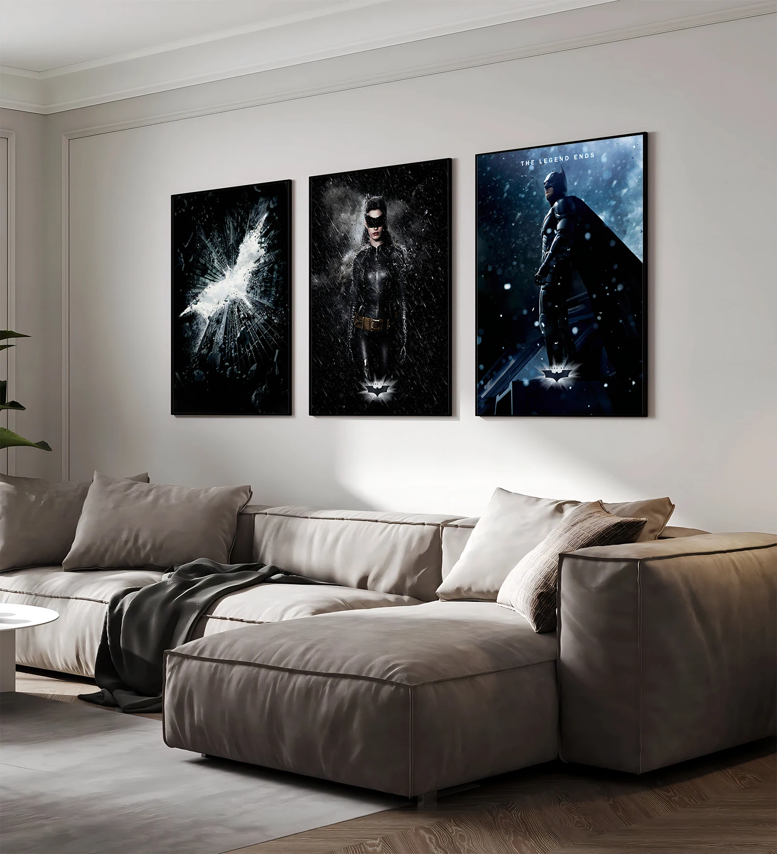 The Dark Knight Rises Self-adhesive Batman Poster Figures Home Decoration Painting Wall Art Bedroom Decor Movie Wallpaper Gift