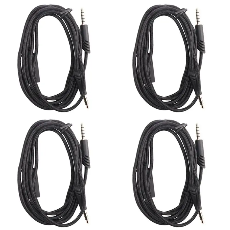 【SURPISE】4X Replacement Earphone Cable For Astro A40 Headset,Audio Cable For Astro A10/A40 Gaming Headset,For PS5 Controlle