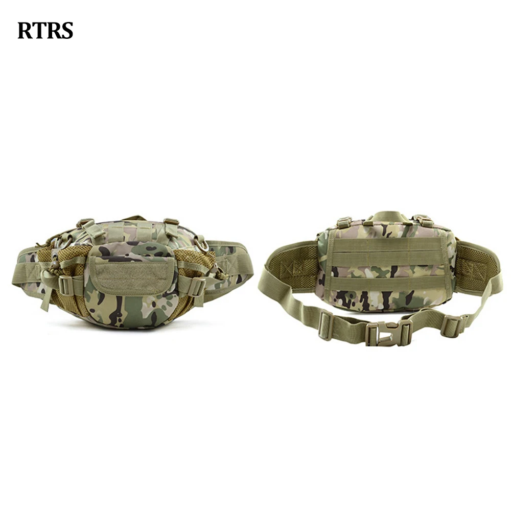 

Outdoor Multifunctional Man Shoulder Bag Military Tactical Waistpack Waterproof Hiking Camping Fishing Trekking Sling Long Bag