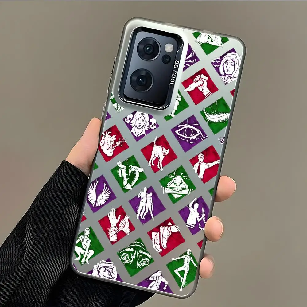 Jogo d-dead by d-daylight caso de telefone para samsung galaxy s25 edge s24 s23 s22 s21 s20 ultra funda colorido prata caso de telefone