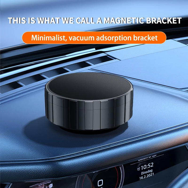 Intelligent Mobile Phone Holder Magnetic Vacuum Adsorption Car Bracket Universal 360° Rotation Double-Sided Adsorption Mount