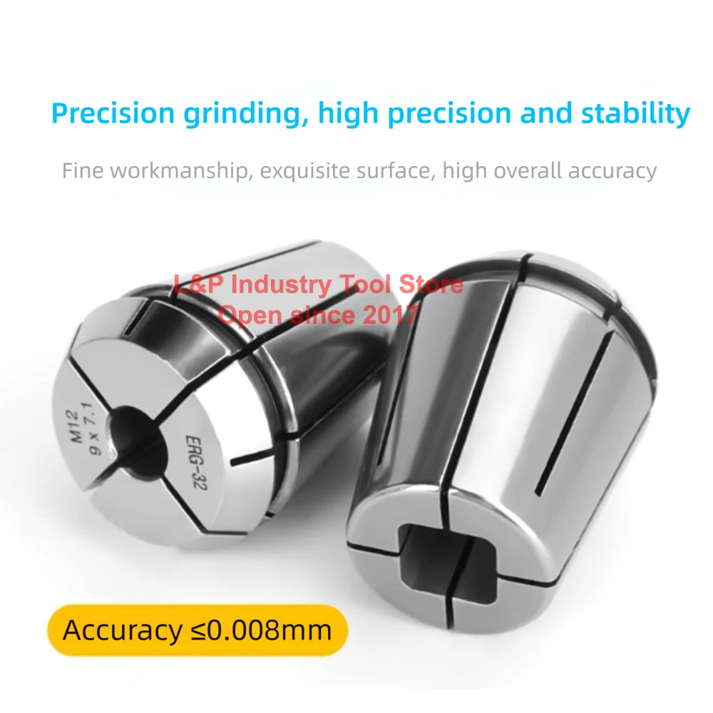 Precision Tap Collet Mini Chuck ERG16/20/25/32 M2/3/4/6/8/10/12/14/16/18 JIS ISO DIN CNC Clamps Drill Lathe Milling Machine Tool