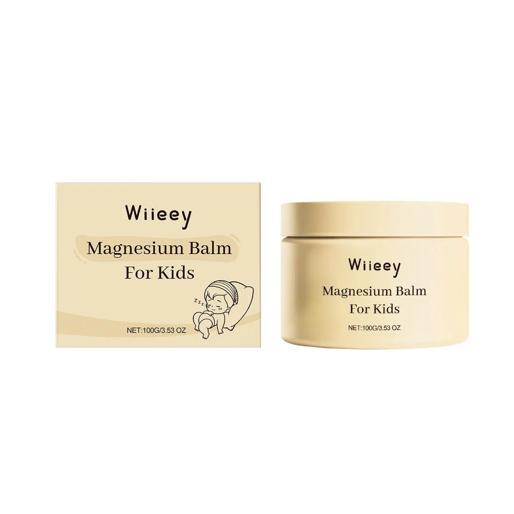 100g Kids Magnesium Skin Balm Hydrating Nourishing Lotion Soften Sensitive Baby Skin Non-Irritating Daily Body Moisturizer