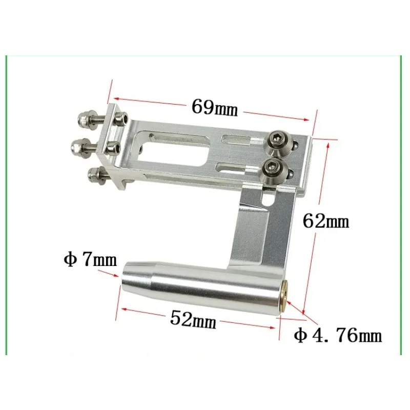 RC Boat Flex Shaft Support 4.76mm 3/16 x 62mm Bracket for Racing Boat Catamaran Upgrade Parts