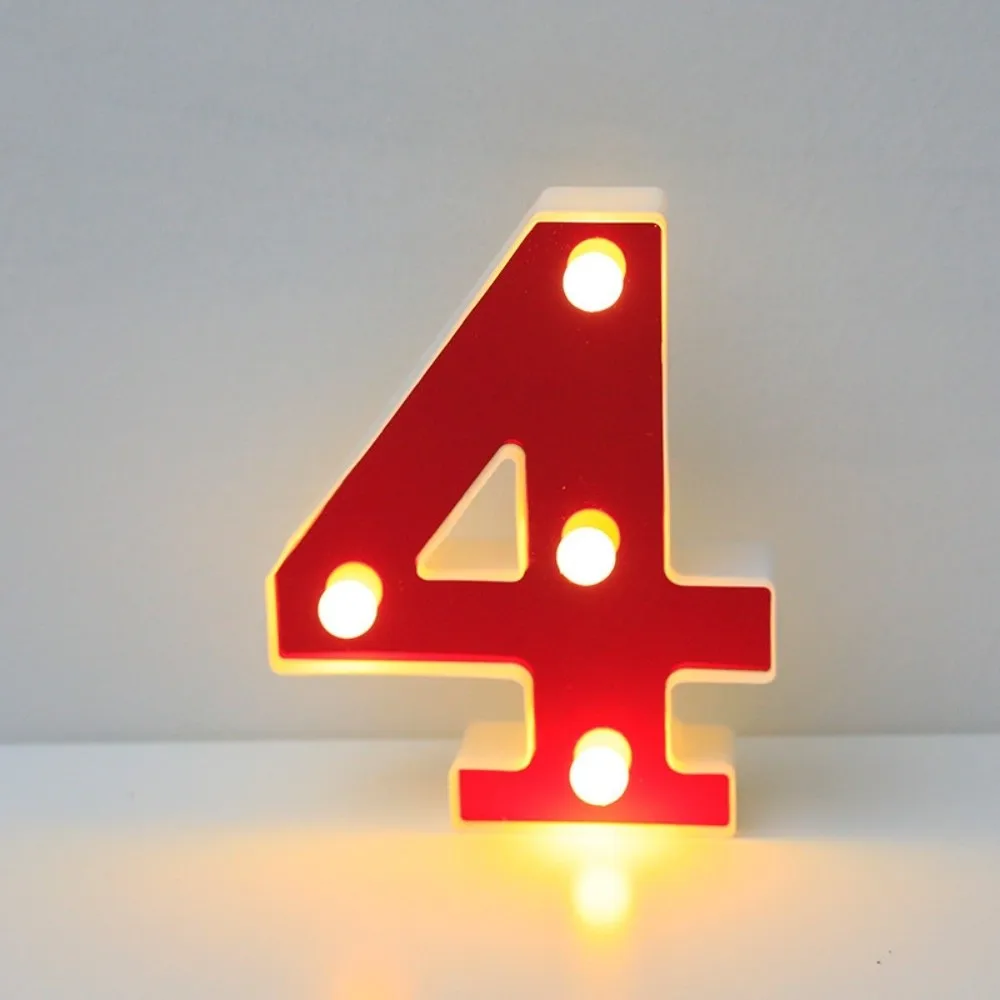 16cm Size LED Light Letters Red White Color Luminous Design Luminous Letters LED Light 26 English Letters Alphabet Lamp