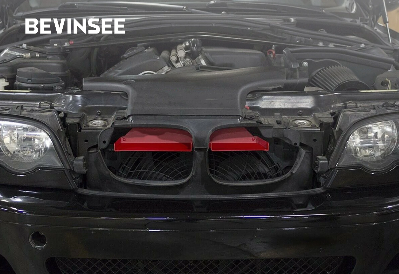 BEVINSEE Legierungs-Kaltluftansaugung für BMW 3er Serie E46 316i 318i 320i 318ci 320ci 325i 316ci 325ci 330i 330ci 325xi M54 M52TU – Detail 5