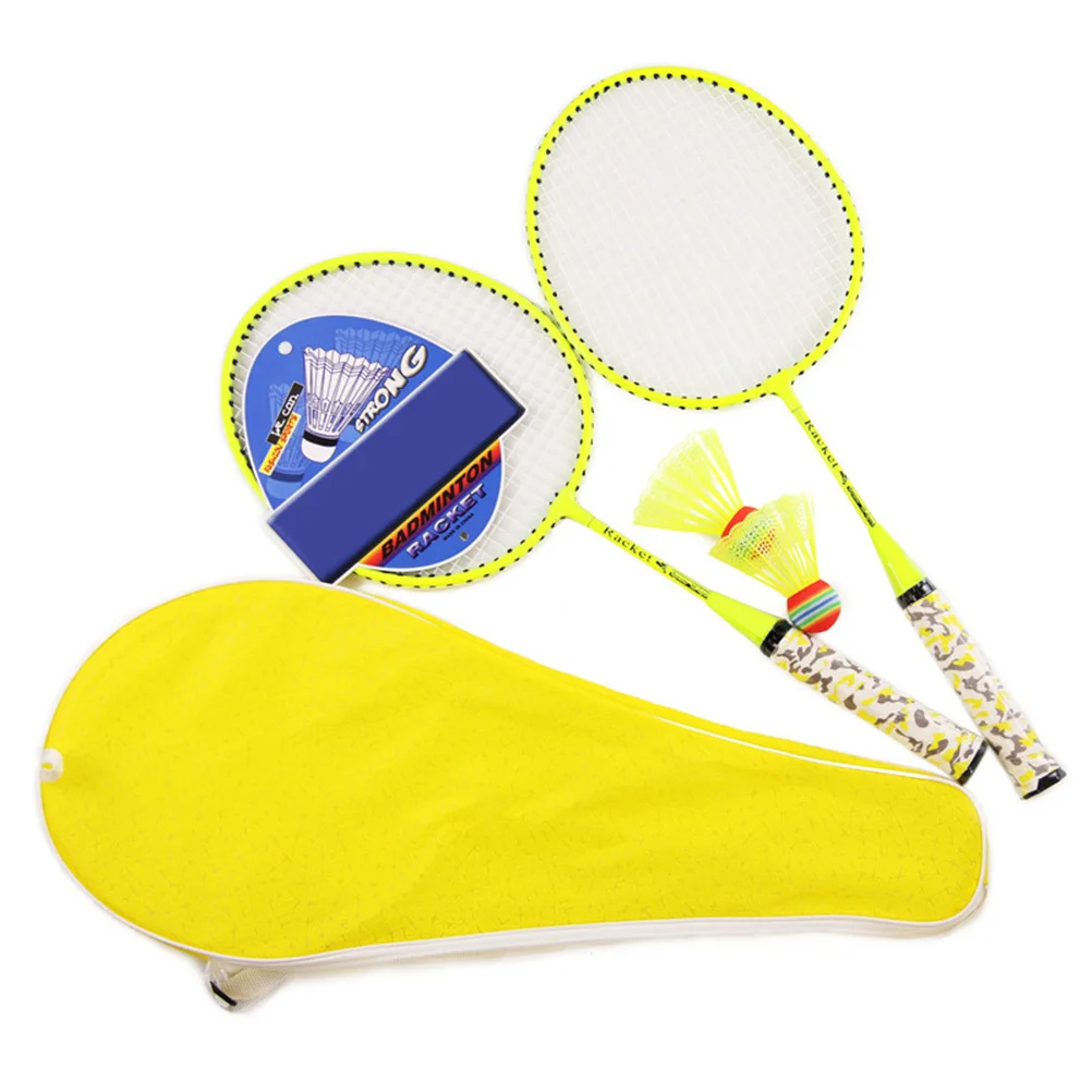 2pcs Kids Badminton Racket Set Lightweight Durable Training For Children Boys Girls Outdoor Indoor Play With 2 Random Color