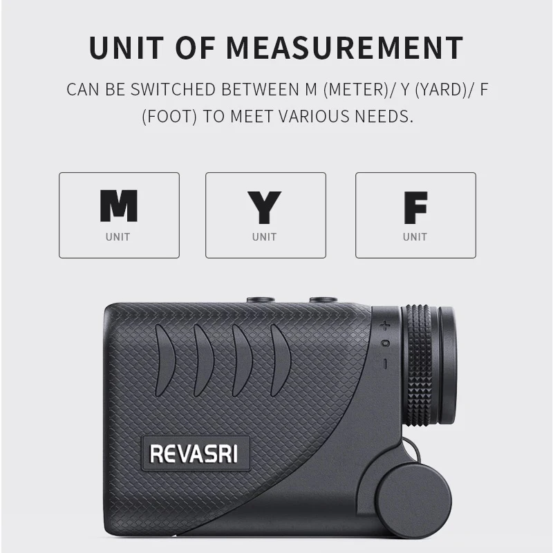 REVASRI Golf Laser Rangefinder 600M Slope,Flag Pole Lock, Vibration for Golf Sport,Survey,Hunting