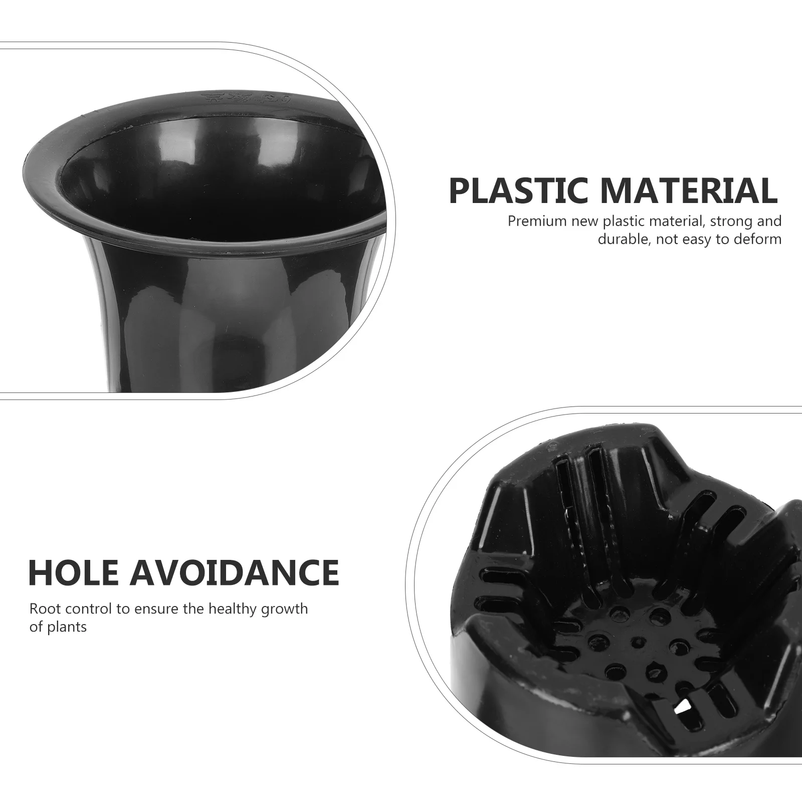 

10 шт. горшки для орхидей, пластиковые цветочные горшки с контролем корней, дышащий дизайн для комнатных растений, детские контейнеры, набор цветочных горшков