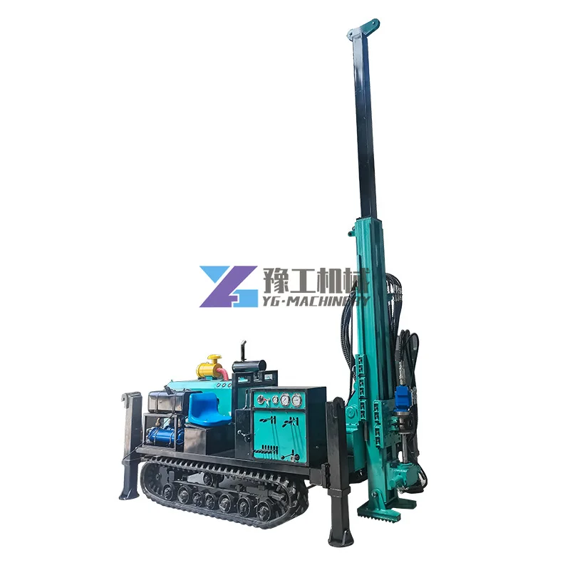 Crawler Hydraulic Core Drilling Rig Top Drive Head Portable Water Well Drilling Rig Hydraulic Crawler Drill Rig