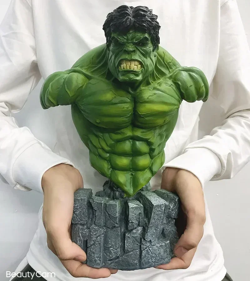 VIP 30cm 1/4 Superhero green giant Hulk Bust action figure Resin statue Green man Collection model home Decoration ornament gift