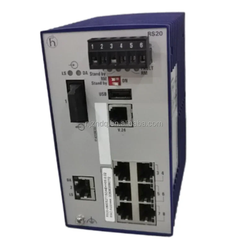 Hirschmann-Commutateur réseau GECKO 8TX/2wrechargeable Lite, gestion industrielle, EAlterNET Rail Ethernet/Fast-Ethernet, avec liaison montante Gigabit