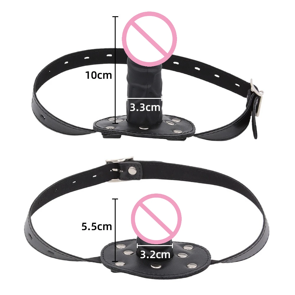 Bdsm Mouth Plug Dildo Gag Sex Toys Open Mouth BDSM Bondage Silicone Penis Adults Woman Couples SM Slaves Games juguetes sexuales