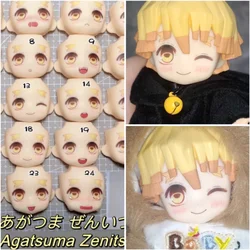 Agatsuma Zenitsu Ob11 Face  Anime Game Handmade Water Sticker Faceplate Doll Accessories Free Shipping