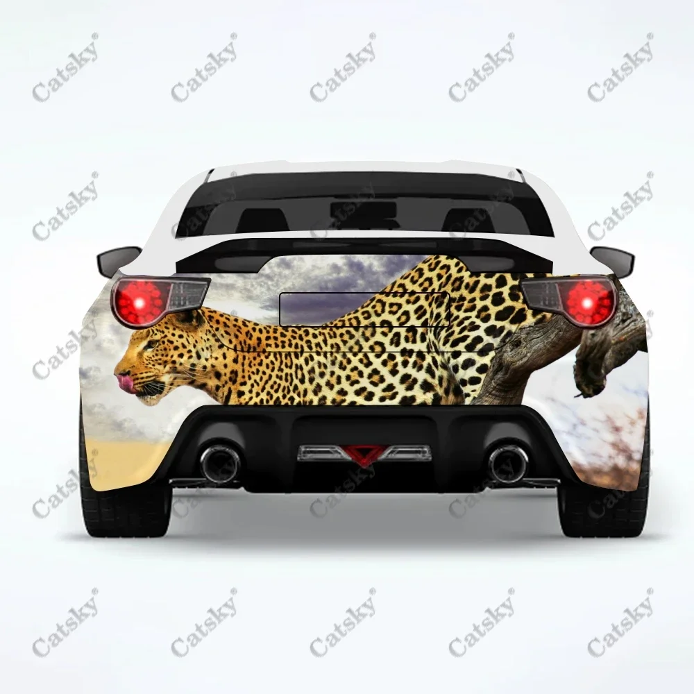 

leopard car sticker truck rear tail modification custom suitable for SUV car truck packaging sticker decal