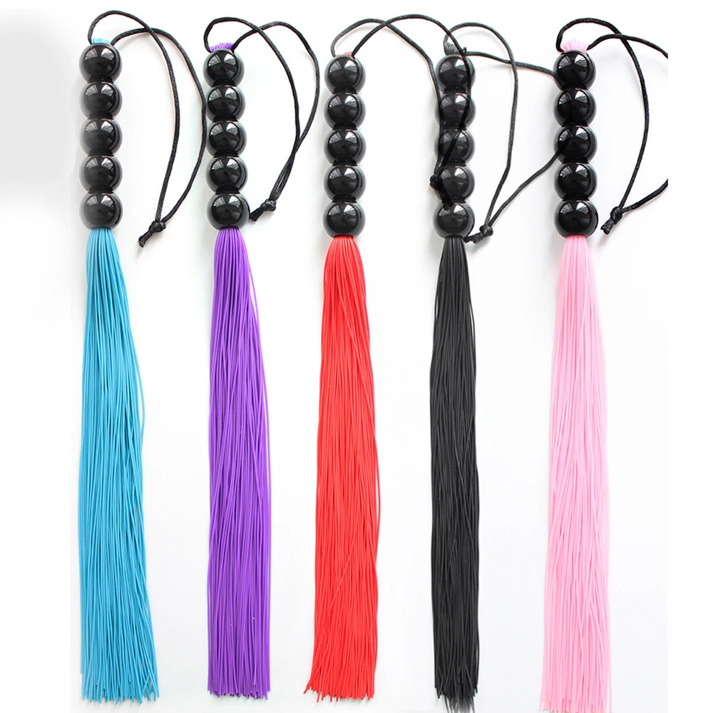 36CM Silicagel Horse Whip,PVC Gourd Shaped Handle Flogger Whip Horse Training Crop with Wrist Strap