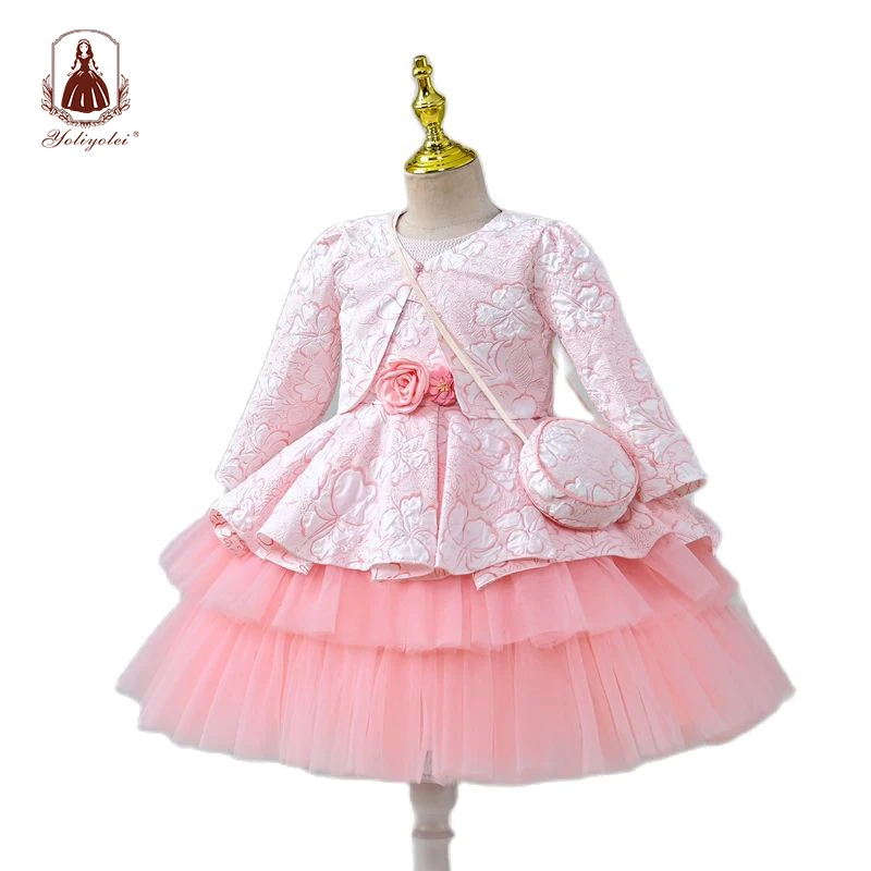 

Yoliyolei Layers Winter Dresses Jacket Coats Clothes for Toddler Baby Girls Kids Clothing 2 3 4 5 6 7 Years with Small Bag