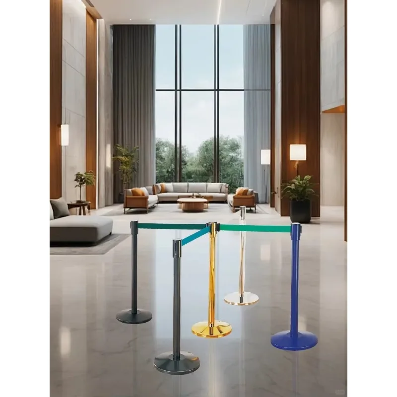 Stainless Steel Queue Strut Rod Gold Silver Black Retractable Crowd Control Queue Bracket