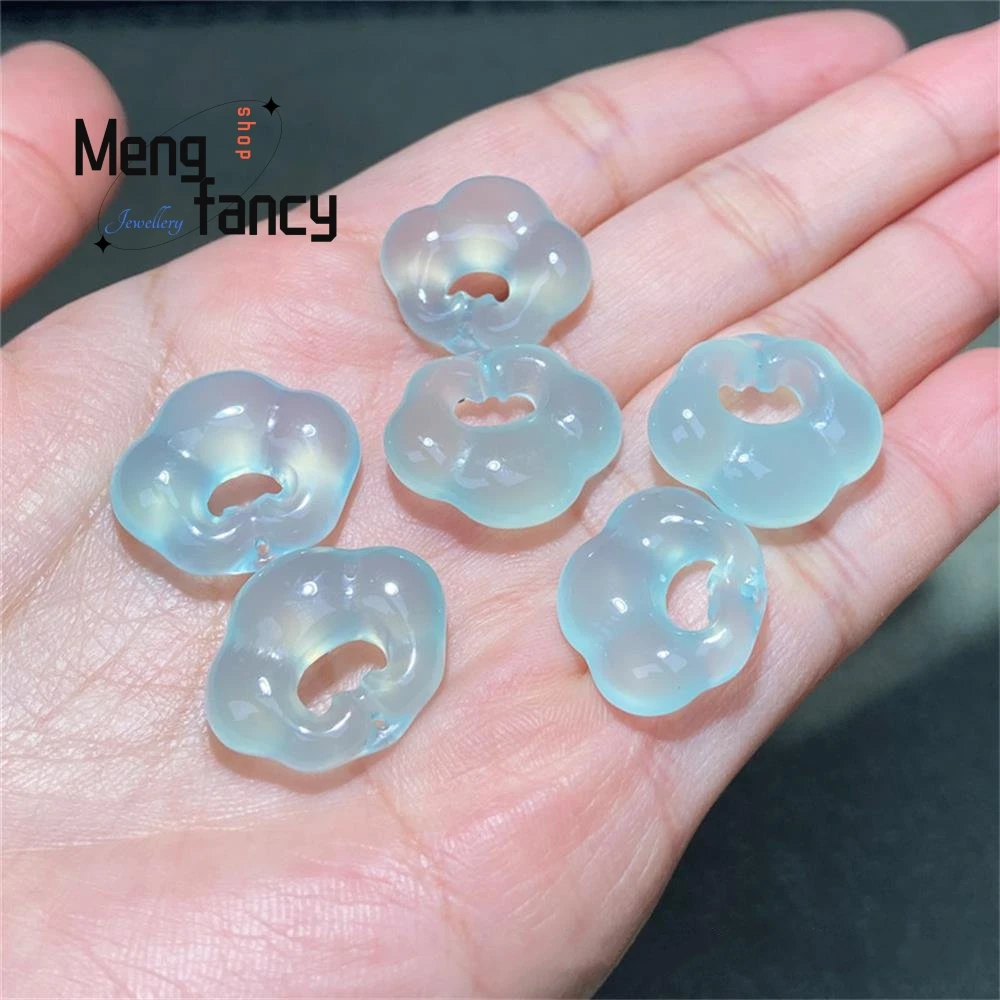 Natural Chalcedony Cloud Lock Children's Pendant Agate Little Butterfly Baby Lock Jade Exquisite Jewelry Mascots Holiday Gifts 6